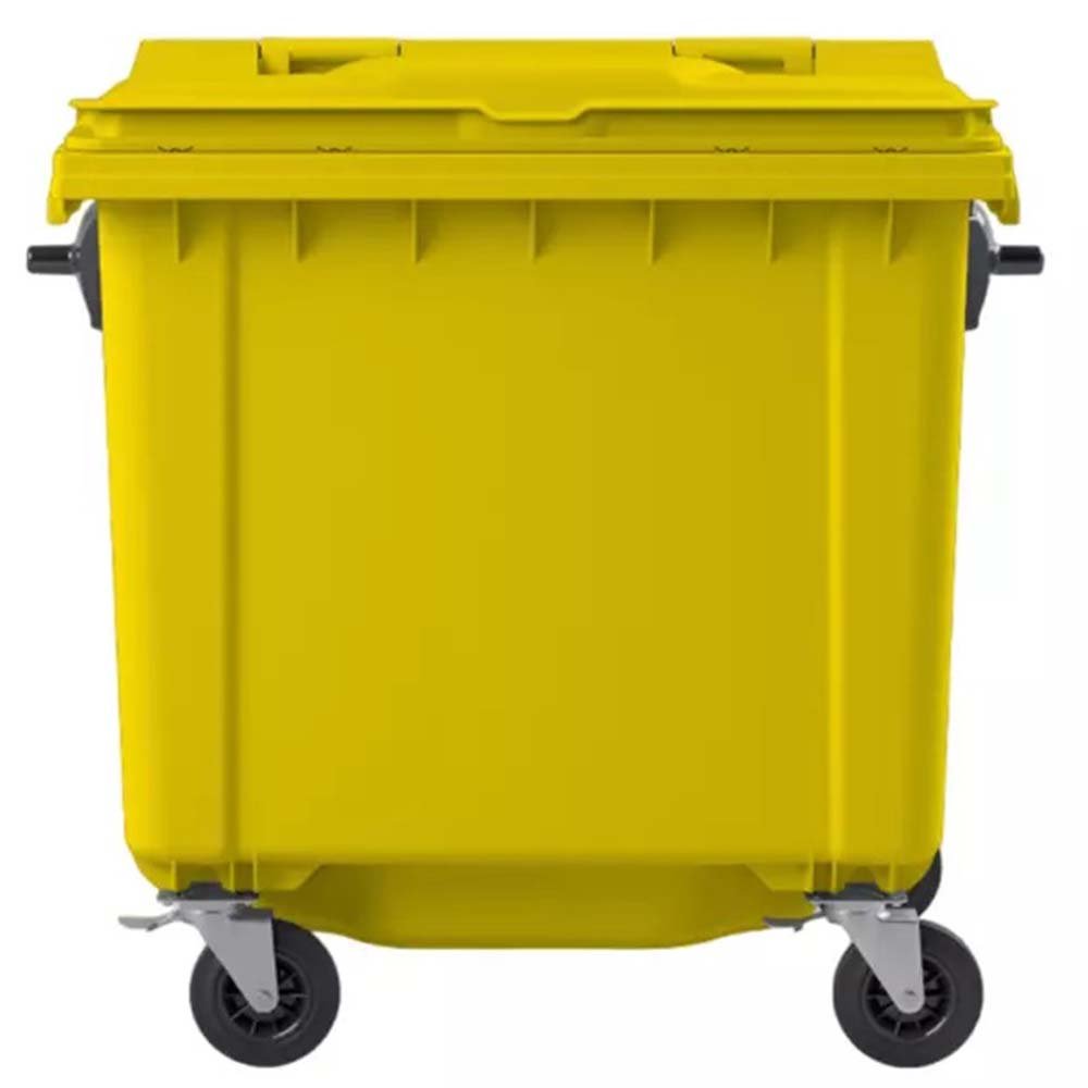 Wheeled Outdoor Waste Bin with Lid