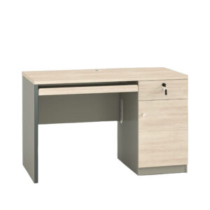 Wooden Office Table with Drawer - Beige