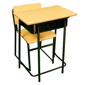 Wooden School Table with Chairs - 60x40x75cm