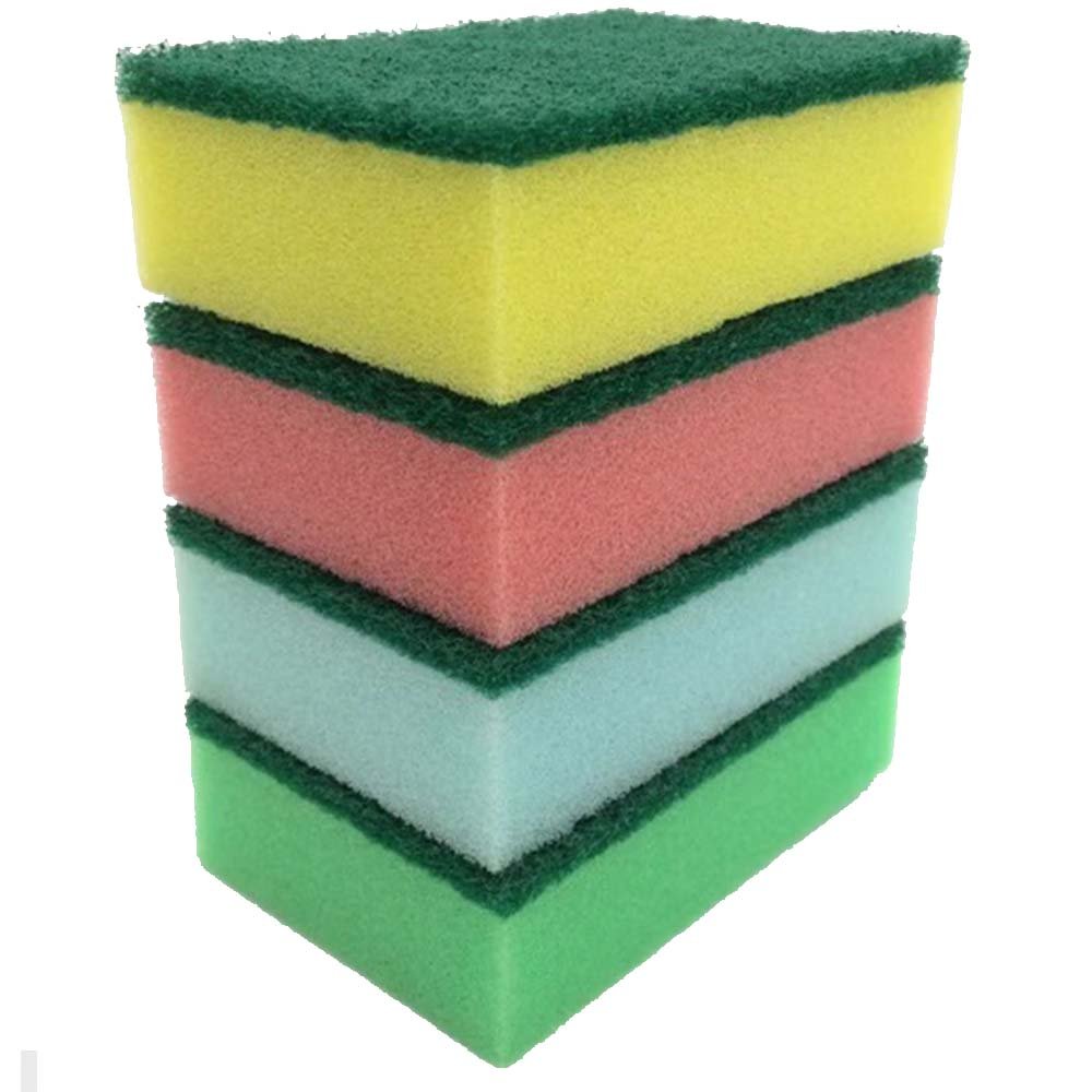 Dish Wash Scouring pad with sponge