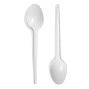 Plastic Spoon HD - White