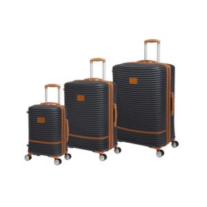 IT Luggage Charcoal 3 Piece Trolley Set