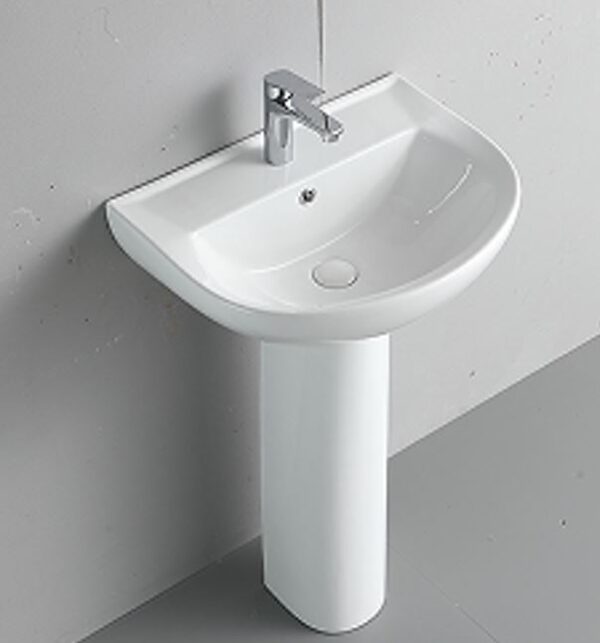 Full Pedestal Wash Basin - White (5018D)