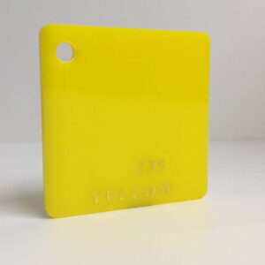 Acrylika Acrylic Sheet 235 Yellow