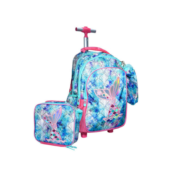 Jasminestar School Bag Trolley Set 17"