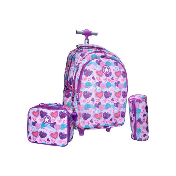 Jasminestar School Bag Trolley Set 18"