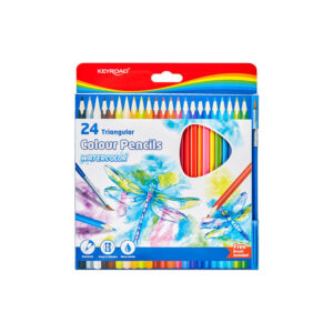 Keyroad Coloured Pencils - 24 Colors With Brush