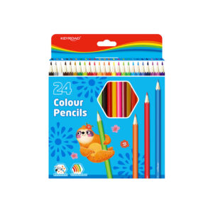 Keyroad Long Coloured Pencils - 24 Colors