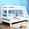 Children Wooden Double Bunk Bed