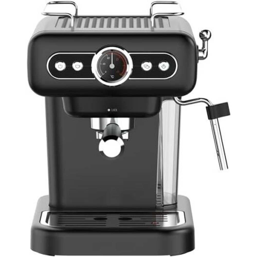 LePresso Retro Espresso Machine Boiler Gauge And Milk Steamer 15 Bar Pressure