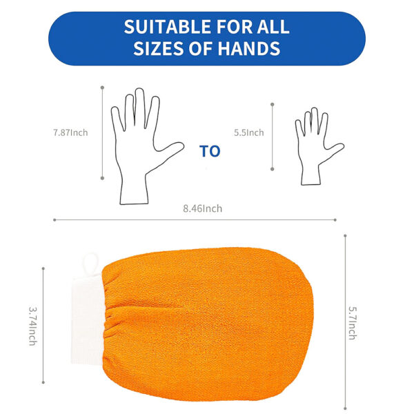 Double Sided Body Scrubber for Sunless Tan & Dead Skin Removal