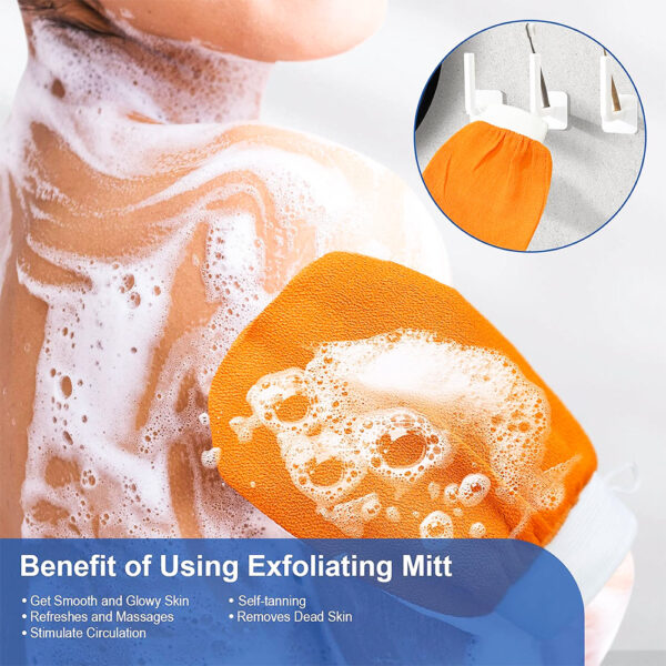 Double Sided Body Scrubber for Sunless Tan & Dead Skin Removal