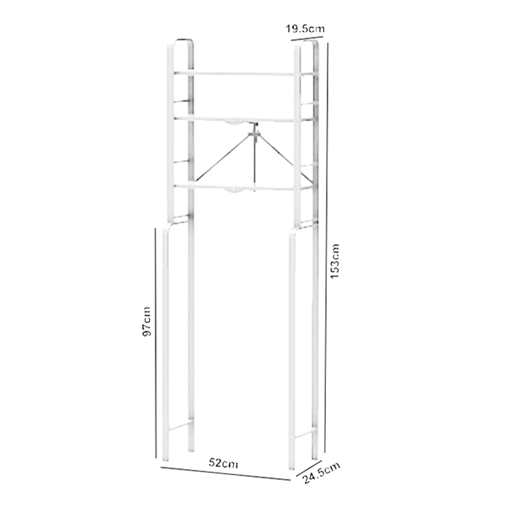 Foldable Toilet Storage Rack