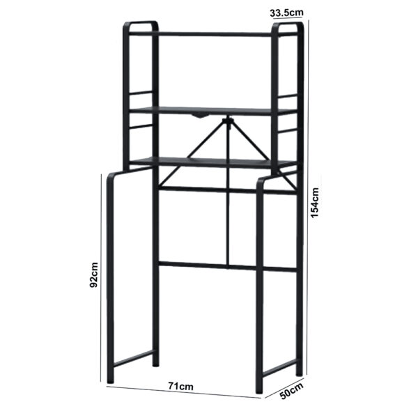 Foldable Washing Machine Storage Rack