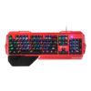 Mechanical Keyboard with Arabic Red