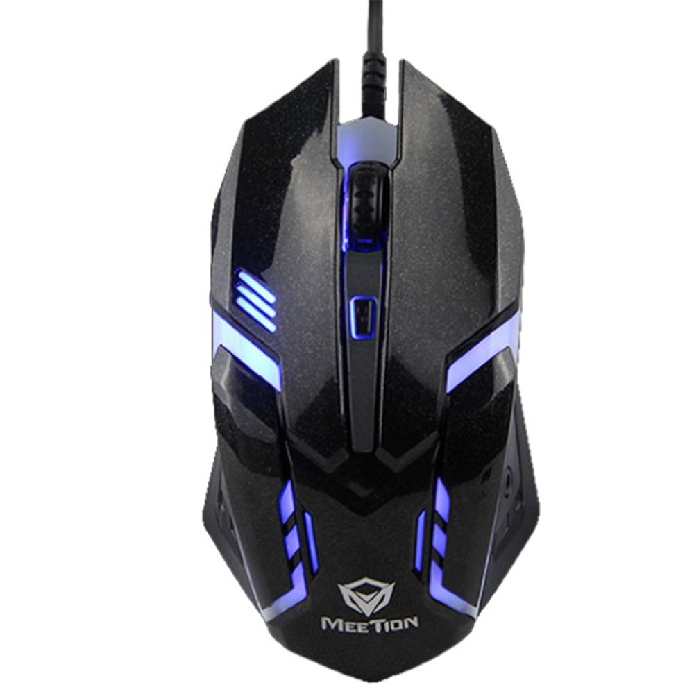 Meetion M371 USB Wired Backlit Mouse Black