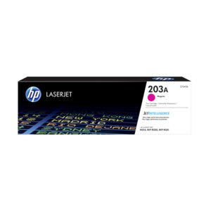 The HP 203A Original LaserJet Toner Cartridge is designed for high-quality printing and reliable performance. Available in black, cyan, magenta, and yellow, each cartridge delivers sharp text and vibrant colors, making it ideal for both professional documents and colorful presentations. With a page yield of approximately 1,400 pages for black and around 1,300 pages for color cartridges, it provides excellent value for high-volume printing. The cartridge's advanced toner formulation ensures consistent results and helps prevent fading, while its easy installation process allows for hassle-free replacement. Compatible with select HP LaserJet printers, the HP 203A toner cartridges are a dependable choice for your printing needs.