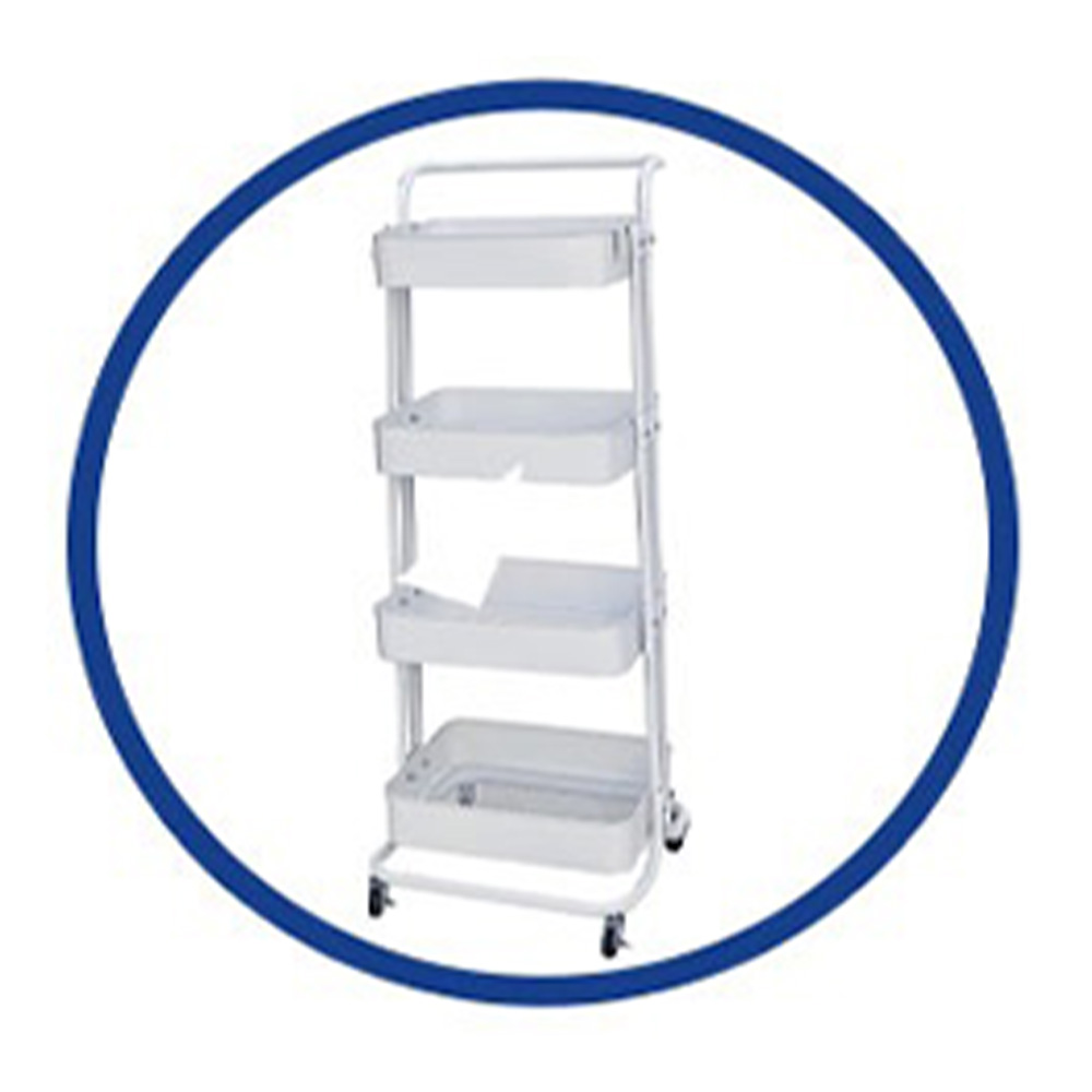 Metal 4 Tier Multi-Purpose Organizer Kitchen Rack