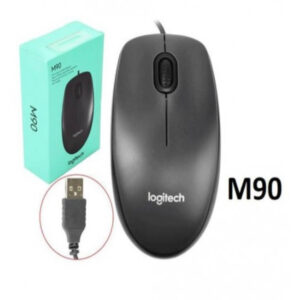 Logitech M90 Wired USB Mouse Black