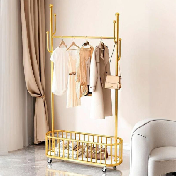 Moveable Coat Hanger & Clothes Storage Rack