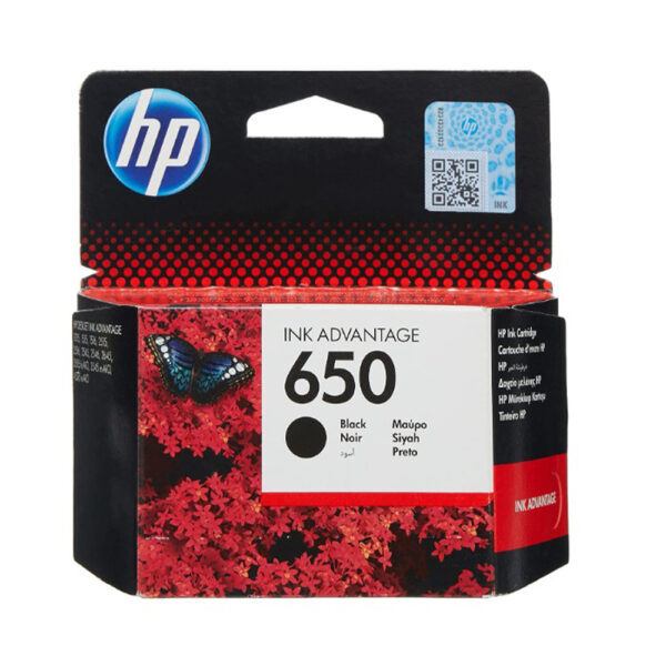 HP CZ101AE 650 Original Ink Advantage Cartridge Black