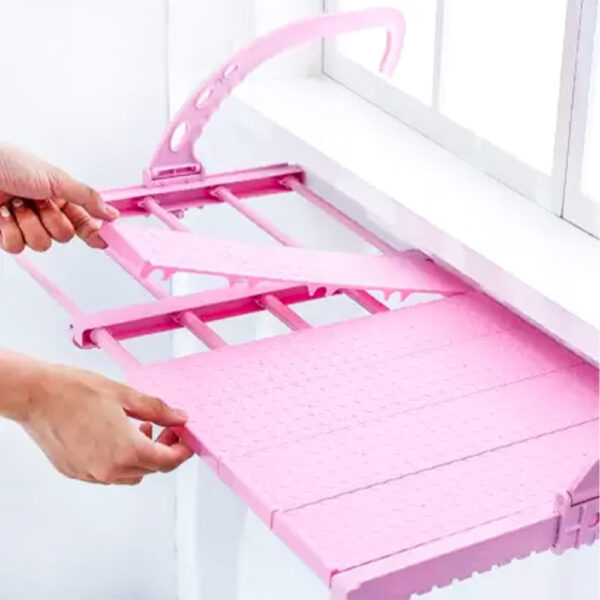 Portable Window Drying Rack For Shoe, Towel Clothes Hanger