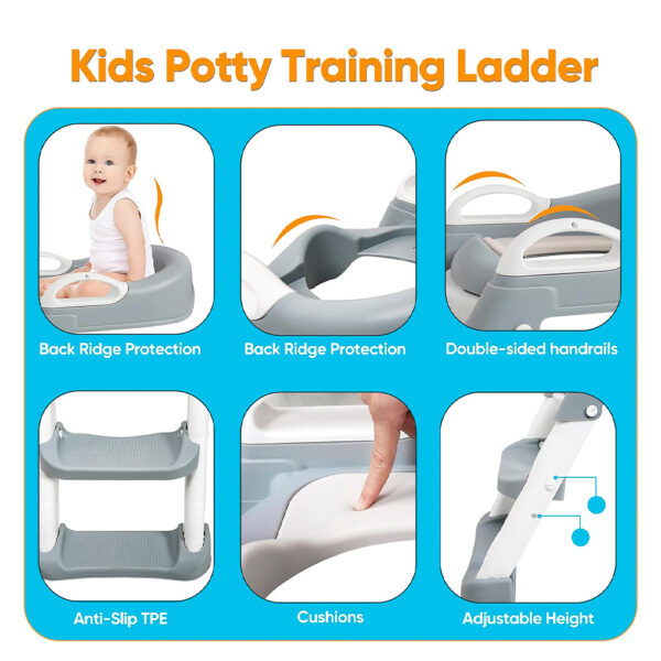 Safe kids Potty training seat with step stool