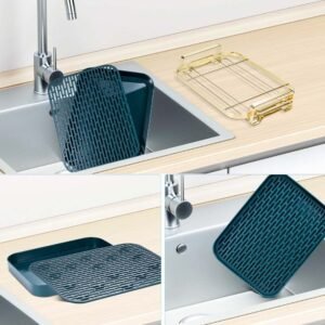 Storage Organizer Rack with Removable Drain Tray