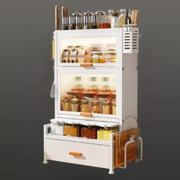 Transparent Cabinet Kitchen Storage Rack