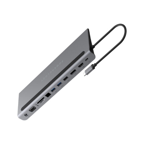 Powerology Multi-Port Adapter with Laptop Stand