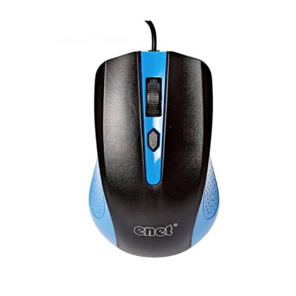 Enet Wired Optical USB Mouse Black