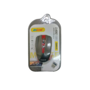 Andowl Wireless Mouse QM65 Black With Red