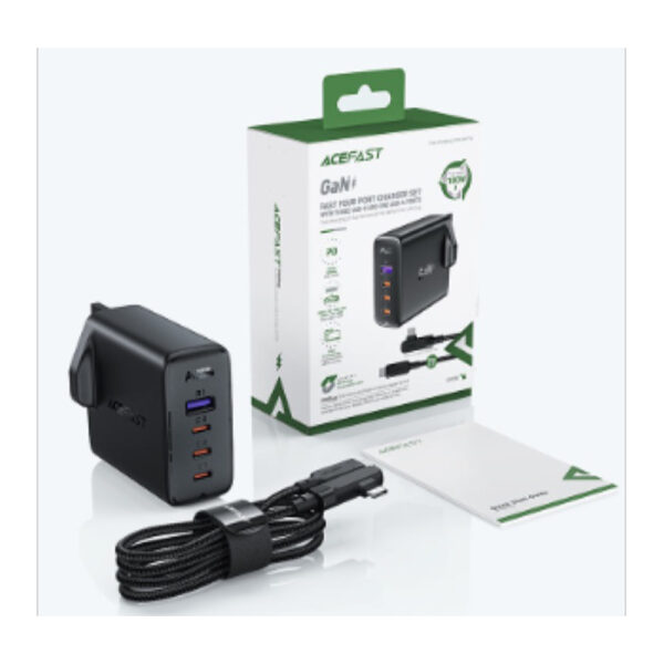 ACEFAST 100W GaN Wall Charger with Type C Cable