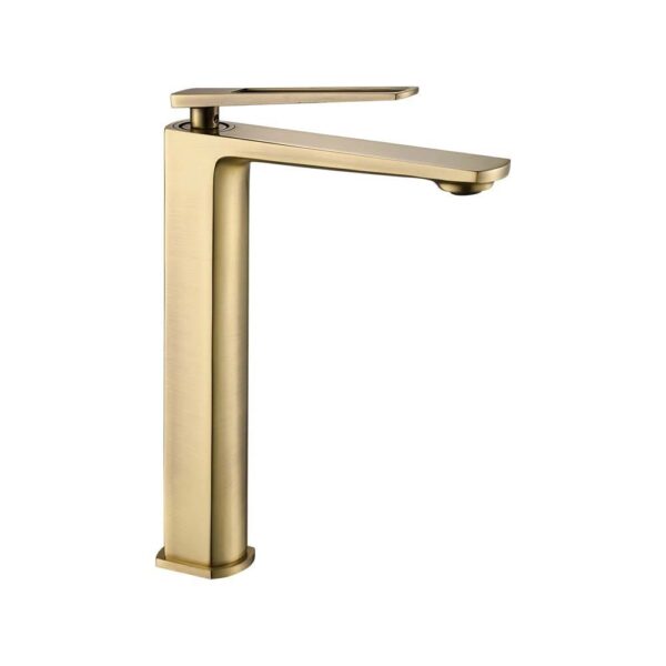 BLOG High Wash Basin Mixer with Click Clack Waste (Soft Brass)