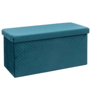 5Five Multifunction Velvet Storage Ottoman