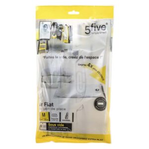 5Five Polyethylene Anti-bacterial Air-Flat Vacuum Bag