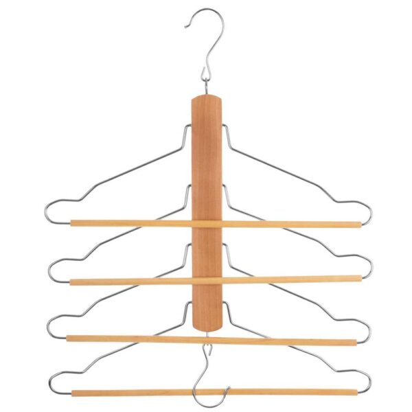 5Five Wood 4-Shirt-Pant Hanger