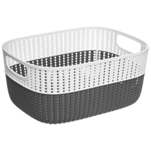 5five Polypropylene 2-Tone Storage Basket