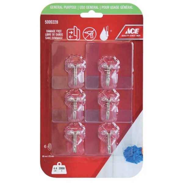 ACE Adhesive Hook Pack For Humid Areas