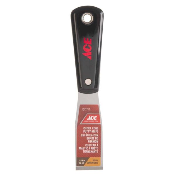 Ace Carbon Steel Chisel Edge Stiff Putty Knife