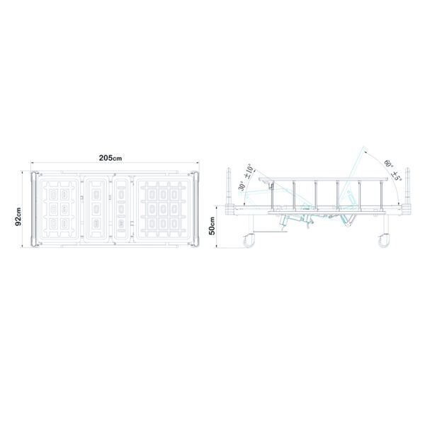 Adjustable Medical Hospital Bed