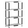 Cosmoplast Plastic 4-Tier Shelving Rack