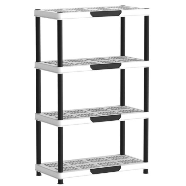 Cosmoplast Plastic 4-Tier Shelving Rack