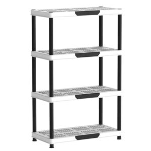 Cosmoplast Plastic 4-Tier Shelving Rack