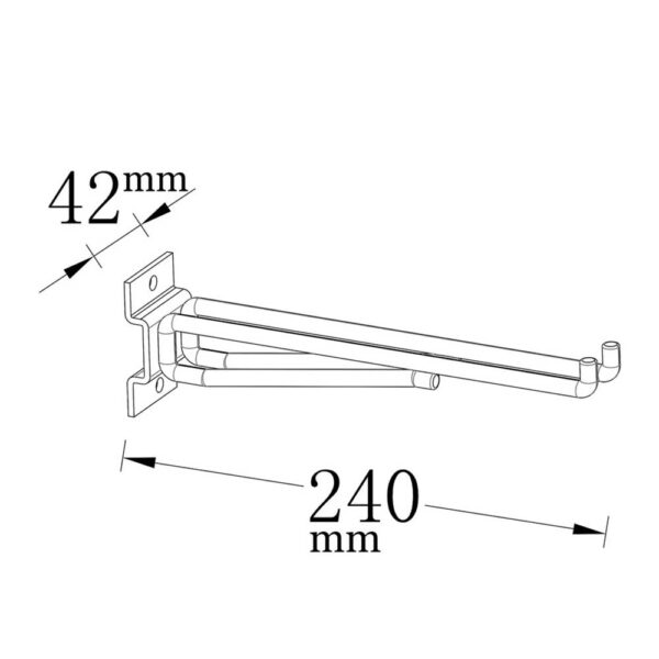 GoodHome Steel Double Hook