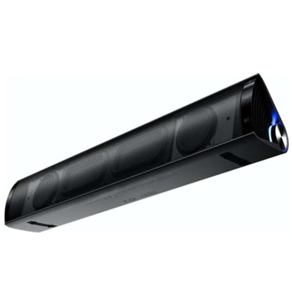 IndiGaming Poga Cue Soundbar, Bluetooth 5.0, 10H Playtime, Black