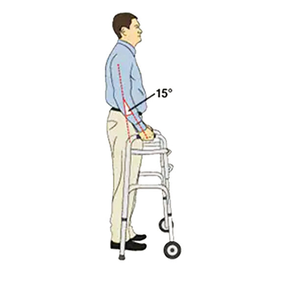 Medical walker for the handicapped with wheel