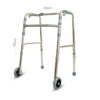 Medical walker for the handicapped with wheel