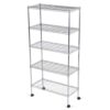 Mobile 5-Shelf Storage Unit