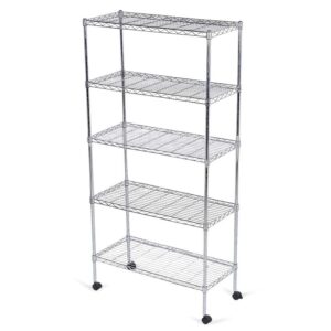 Mobile 5-Shelf Storage Unit